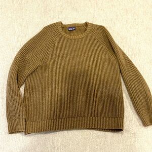 Patagonia Brown Waffle Knit sweater, Men’s Large